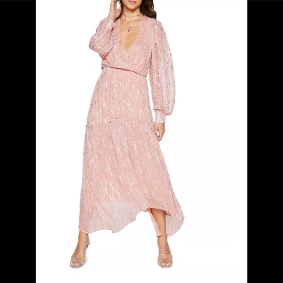 Ramy Brook Metallic Printed Ora Maxi Dress - Picture 4 of 9